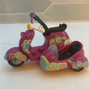 Littlest Pet Shop Blythe Purple Scooter with Sidecar 2010 Hasbro